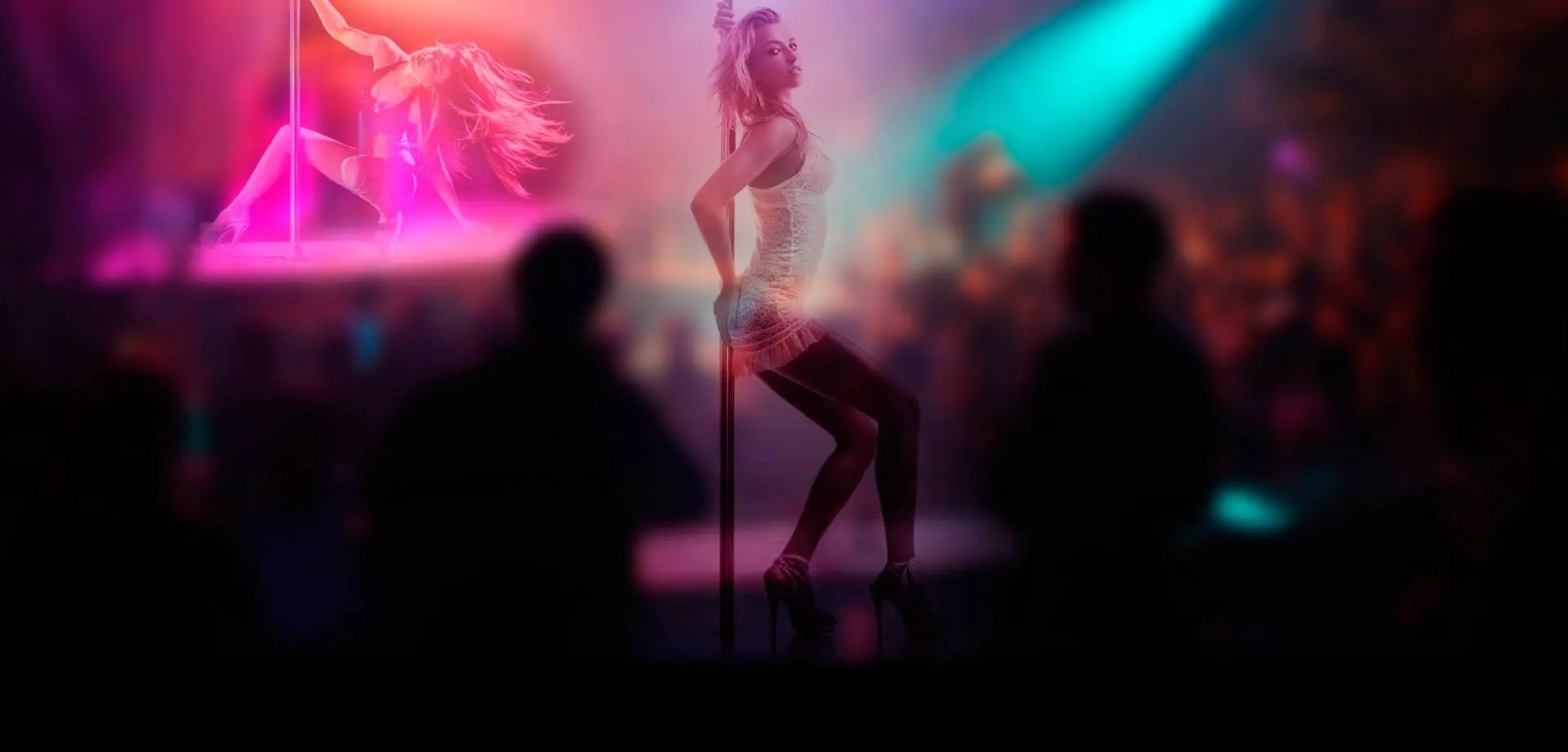 Guests enjoying a live show at one of the top-rated brothels in Barcelona.